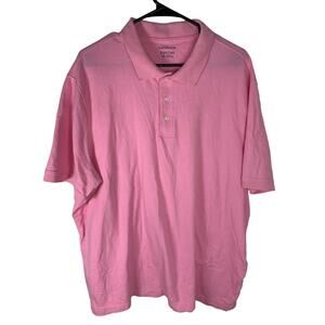 Croft & Barrow Men’s XL Pink Easy Care Short Sleeve Polo Shirt